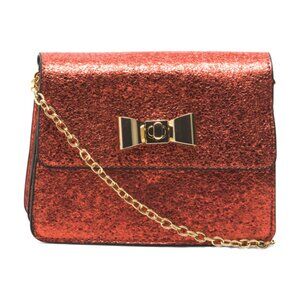 OLIVIA MILLER Shimmer Bow Crossbody